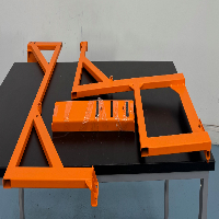 Orange Metal Framing image 0